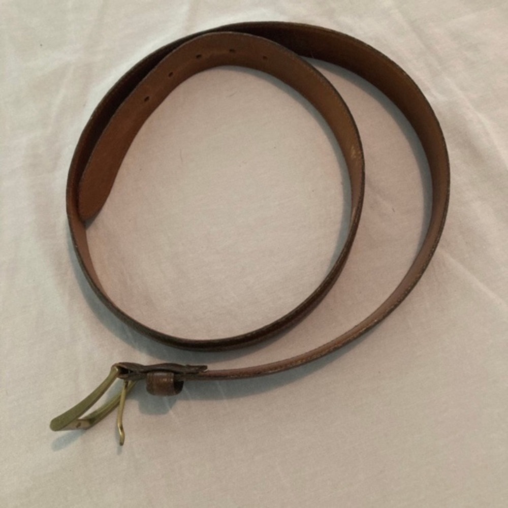 Woodward Brown Leather Belt